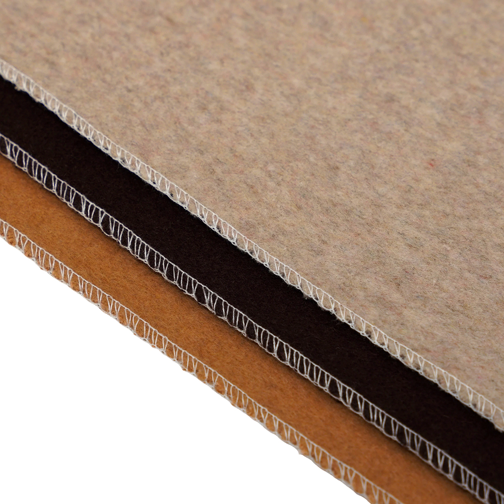 50% Ull, 40% Polyester, 10% Annan Fiber, 720G/M, Bean Paste Color, Tjockt dubbelsidigt ulltyg, ML-0124-4382-1