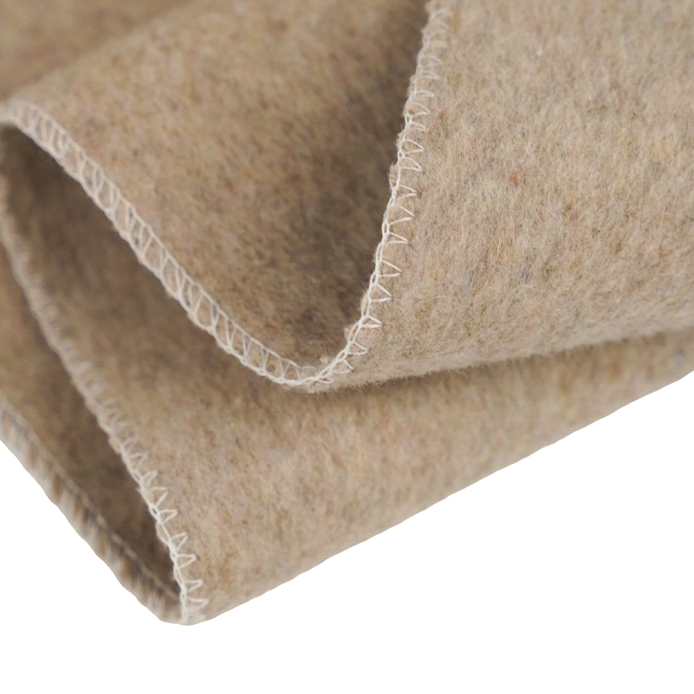 50% Ull, 40% Polyester, 10% Annan Fiber, 720G/M, Bean Paste Color, Tjockt dubbelsidigt ulltyg, ML-0124-4382-1