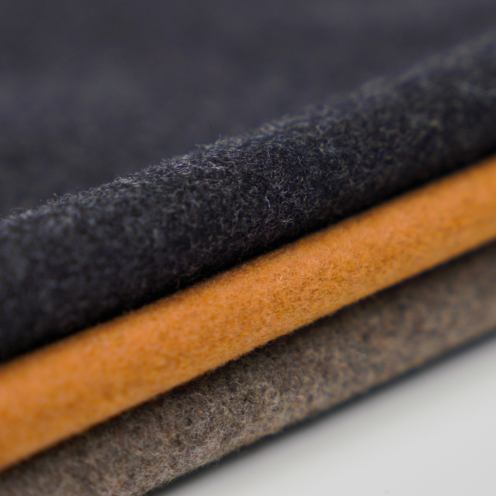 60% ull, 30% polyester, 10% annan fiber, 800G/M, mörkgrå, Melton ML-90345